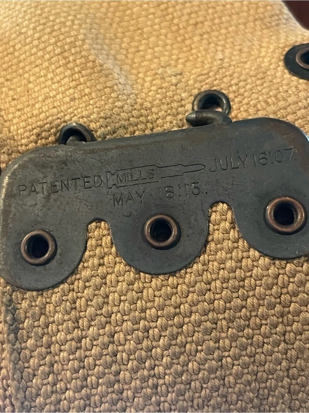 VTG 1942 WW11 Mills Ammo Belt with Canteen